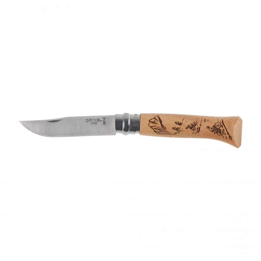 Opinel No8 Sport — wybierz motyw Hiking, Cycling lub Climbing