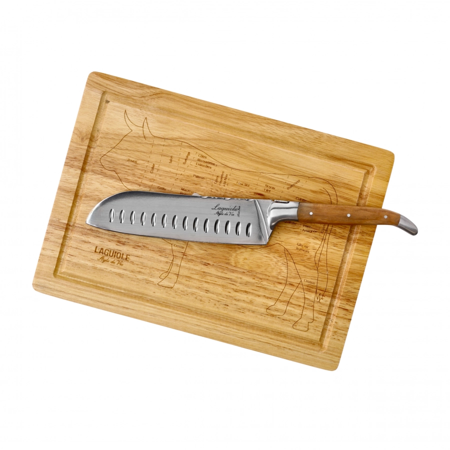 Nóż Laguiole Santoku Olive