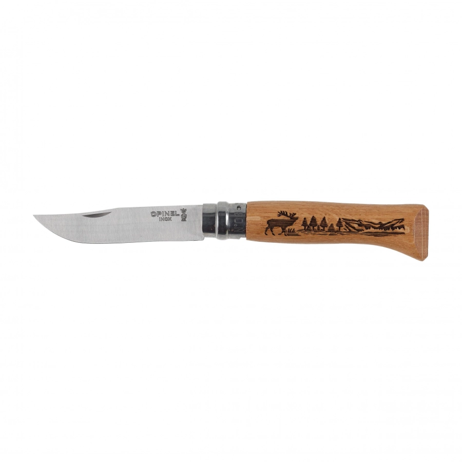 Opinel No.8 Animal — nóż składany z wyborem motywu zwierzęcia
