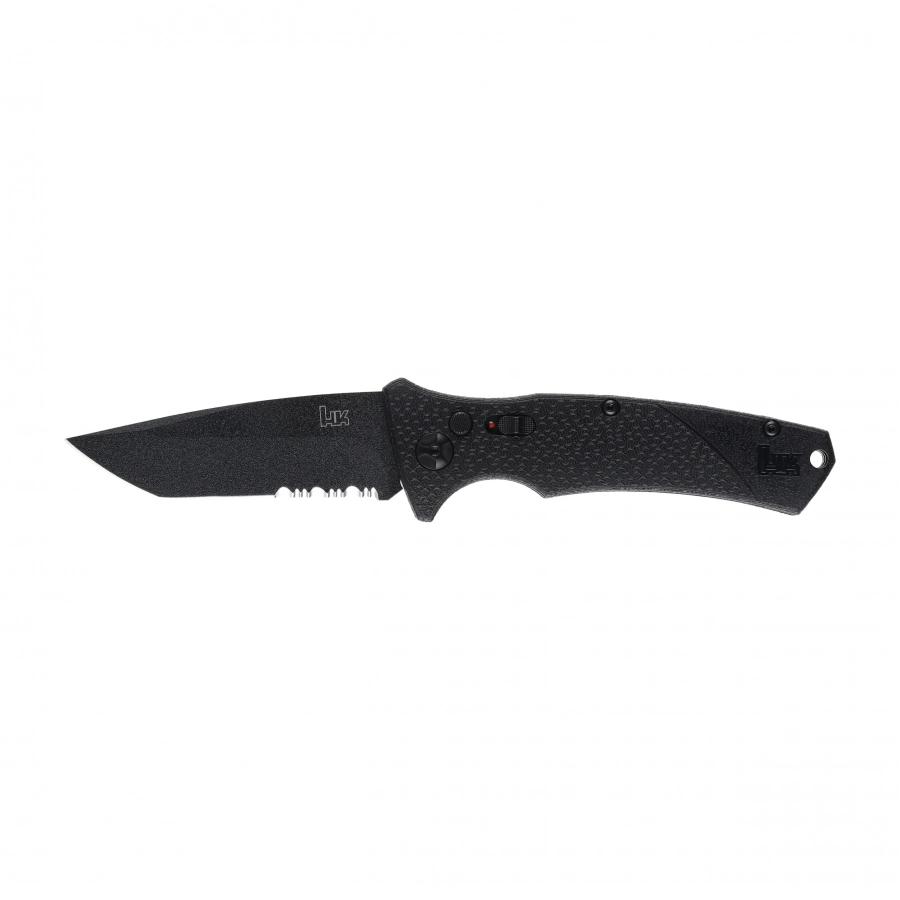 Nóż Heckler & Koch FD01 Automatic Tanto D2 01HK502 z czarną rękojeścią