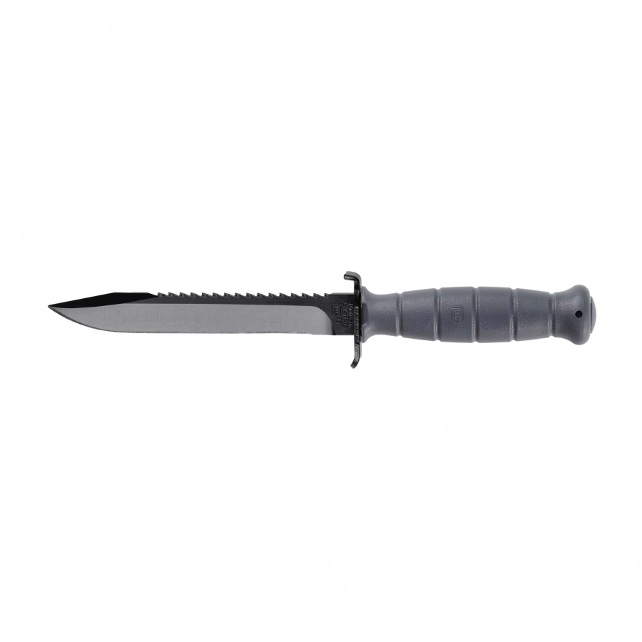 Szary nóż Glock FM81 Survival Knife z pochwą z tworzywa