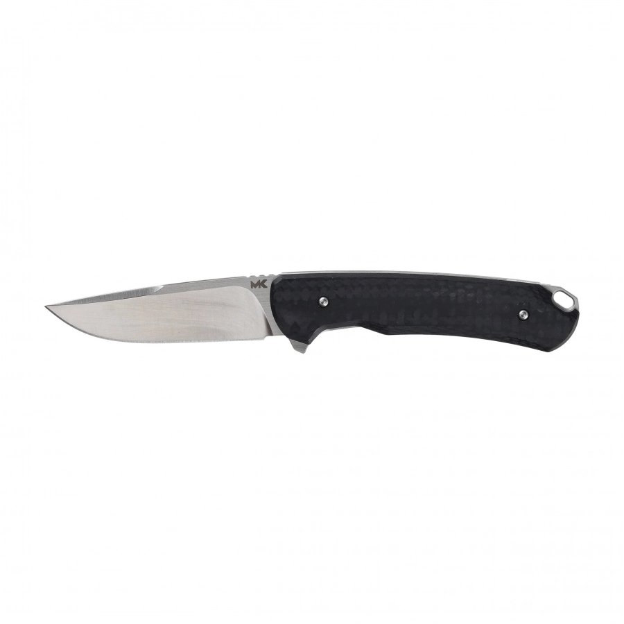 Nóż składany MK Knives & Tools Humbler Silesian MK-02F.BP001 z czarną rękojeścią G-10 i satynową głownią