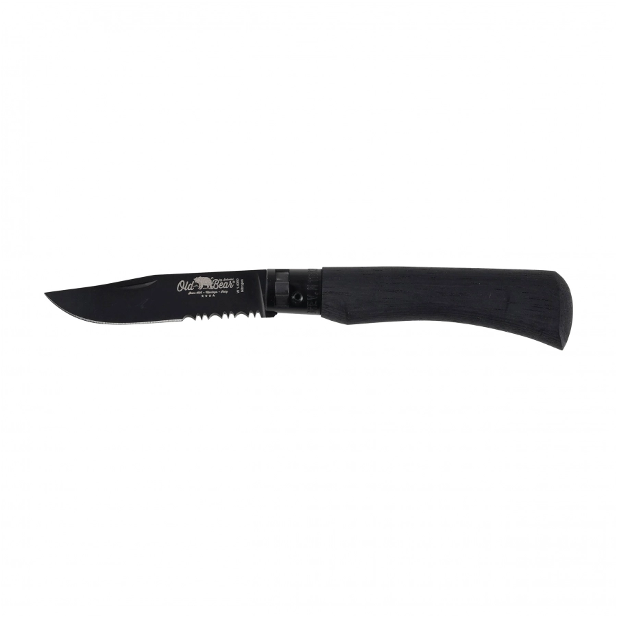 Czarny nóż składany Antonini Old Bear Total Black Combo 190 mm