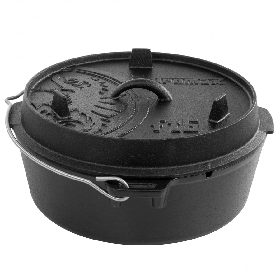 Kociołek żeliwny Petromax Dutch Oven FT6-T z płaskim dnem i pokrywą, 5,5 l