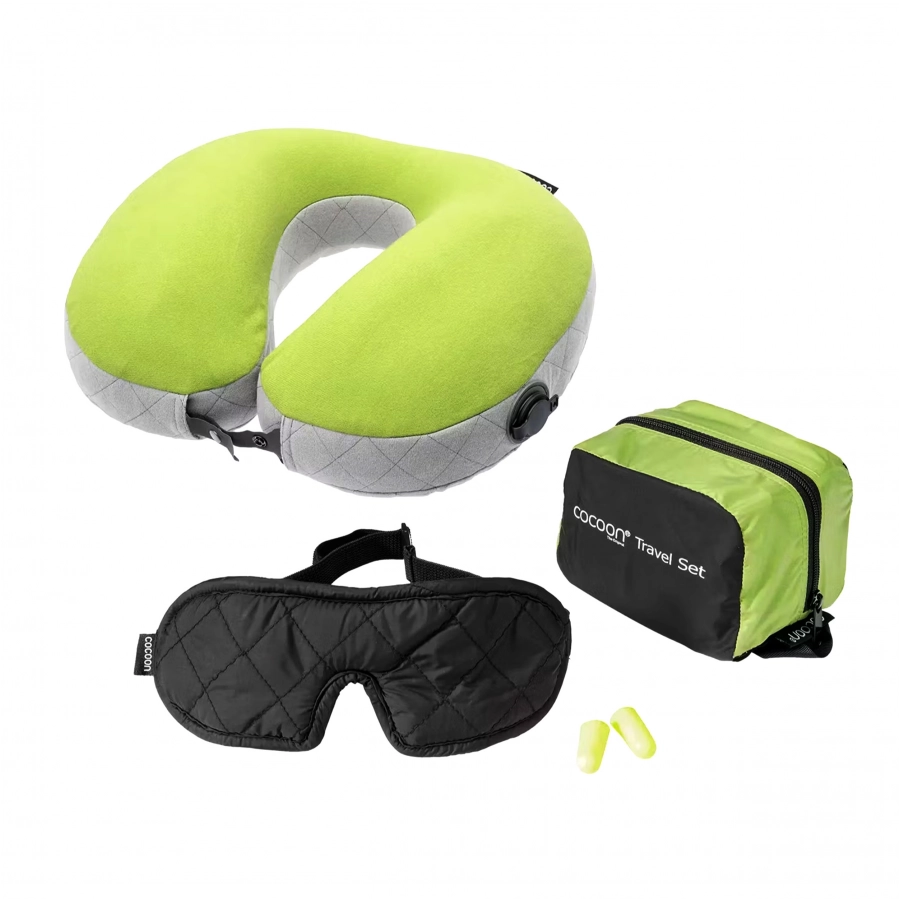 Zestaw podróżny Cocoon Travel Set 3-Pack w kolorze wasabi i szarym