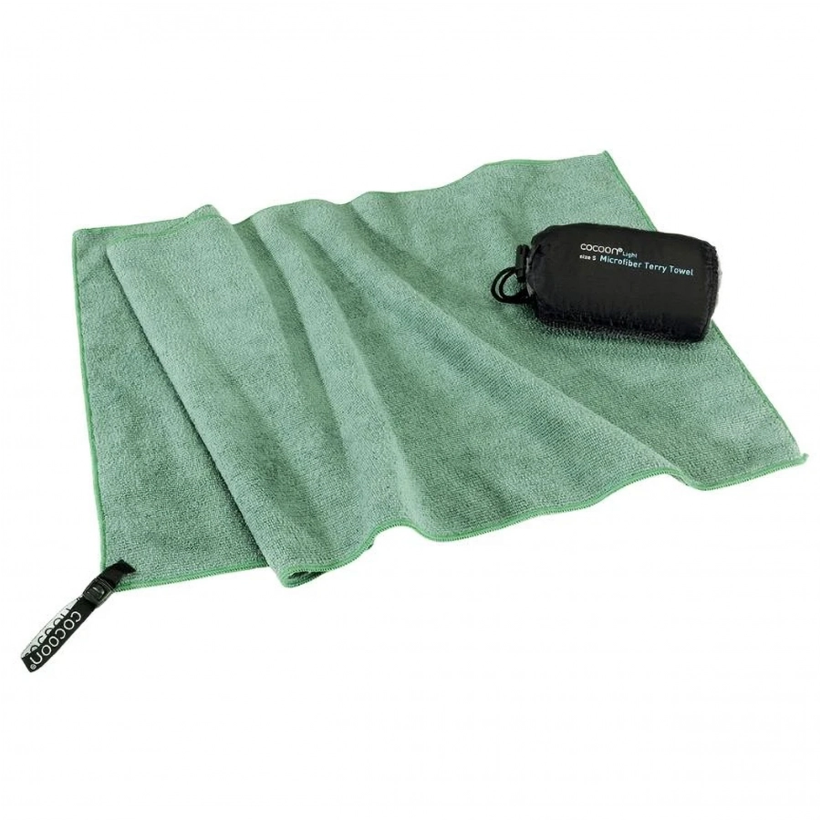Zielony ręcznik Cocoon Microfiber Towel Terry S