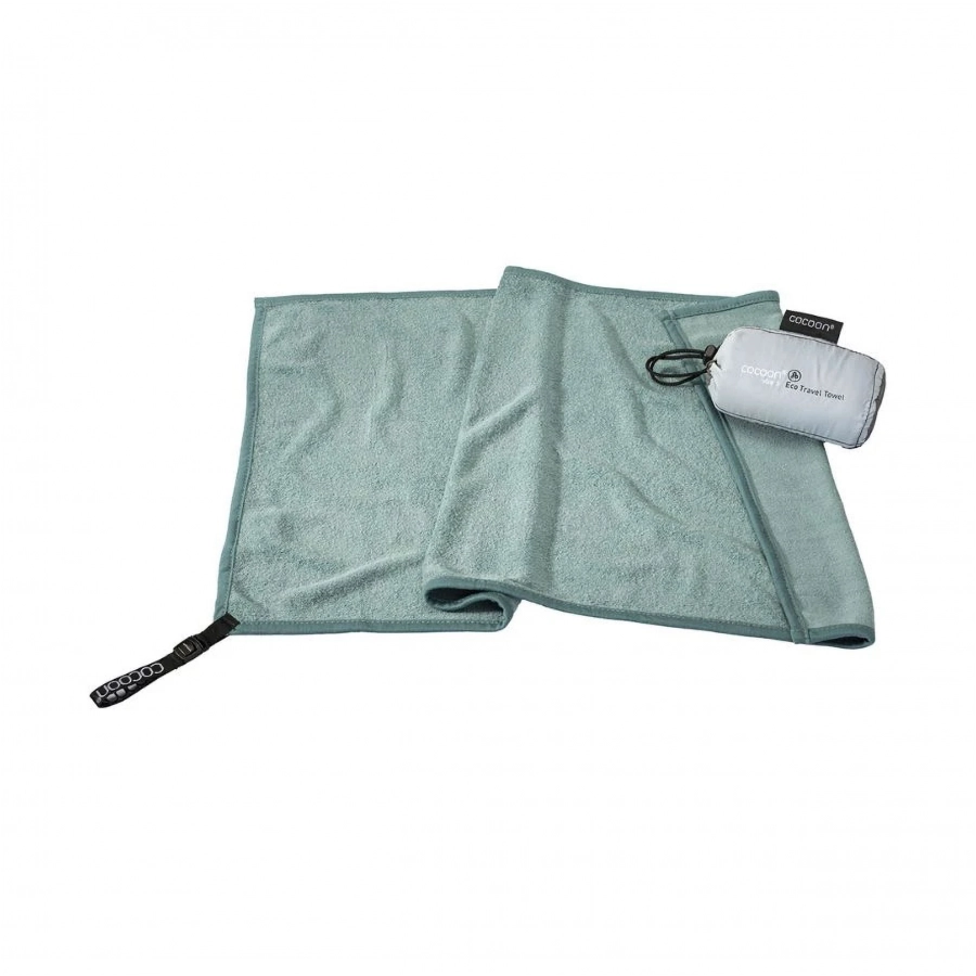 Zielony ręcznik Cocoon Eco Travel Towel Lyocell S