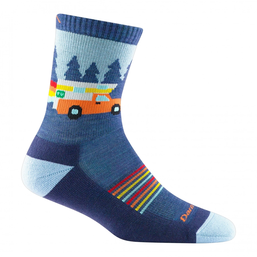 Niebieskie skarpety dziecięce Darn Tough Van Wild Denim