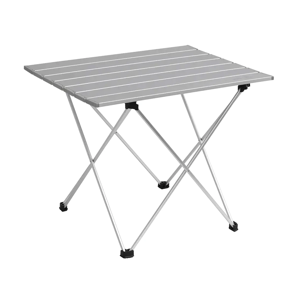 Składany stolik Easy Camp Blackthorn 56 x 41 cm srebrny, stolik po rozłożeniu