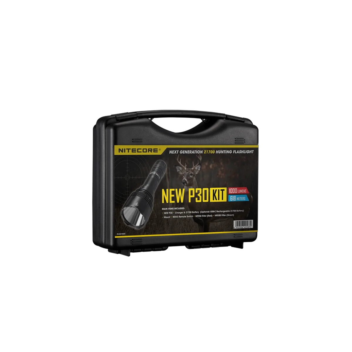 Nitecore New P30 – zestaw 1000 lm z akumulatorem NL2150R