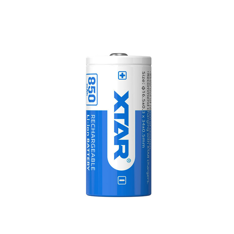 Akumulator XTAR 16340 — 850 mAh, zabezpieczony — zdjęcie produktu