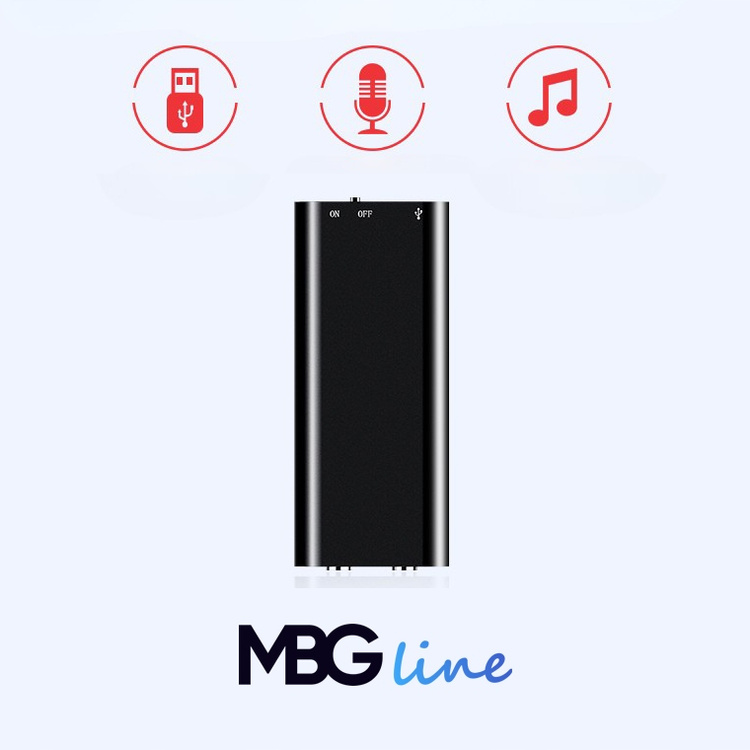 Dyktafon Luxury Goods MBG Line X2 16 GB - oryginalne zdjęcie urządzenia