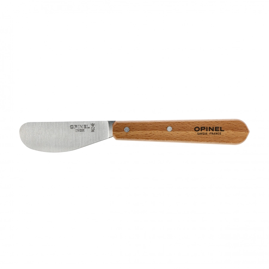 Nóż do smarowania Opinel Natural 117 z szeroką głownią i drewnianą rękojeścią
