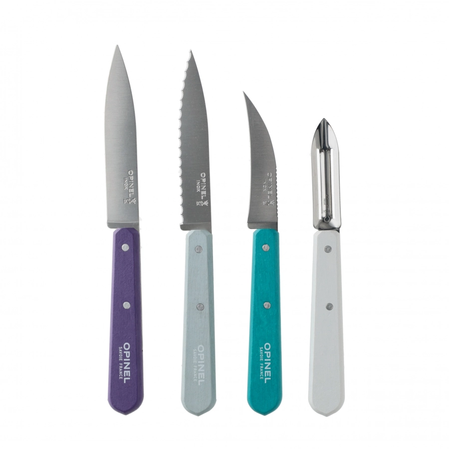 Zestaw noży i obieraczki Opinel Essentials Art Deco