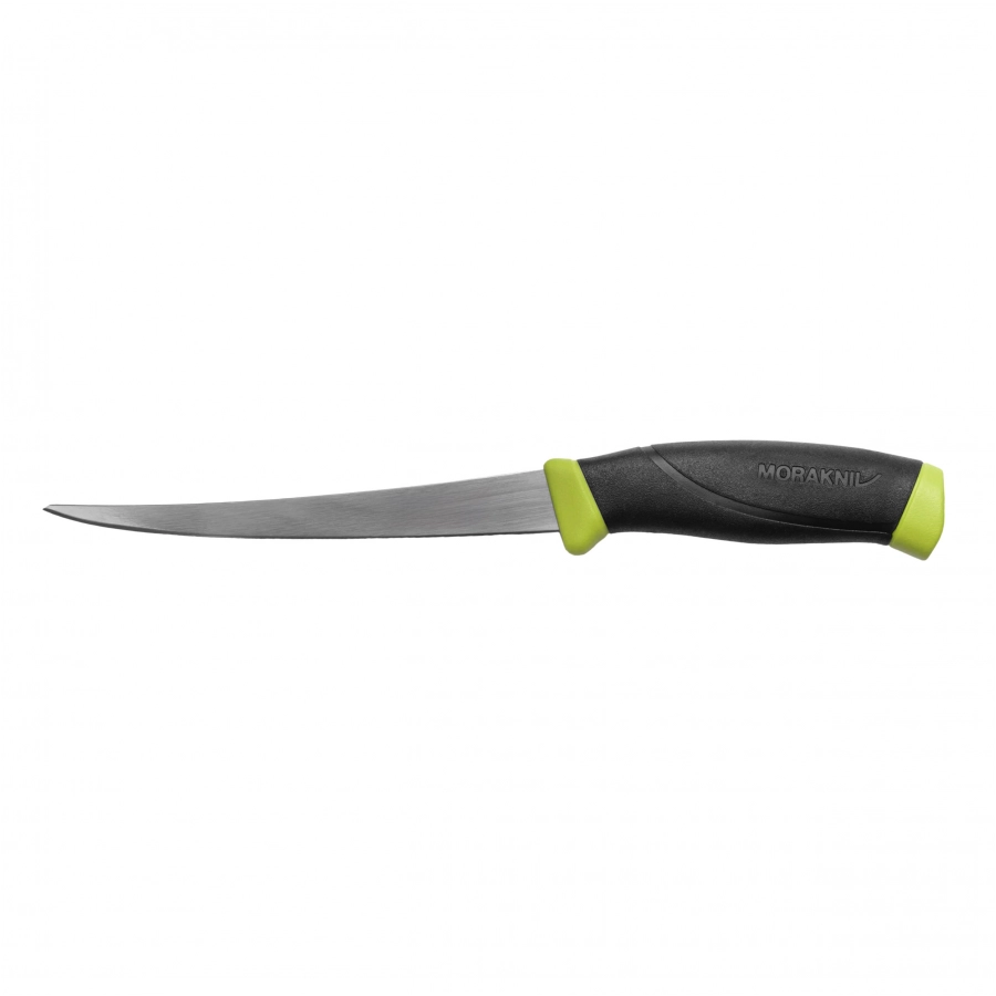 Nóż Morakniv Fishing Comfort Fillet 155 z gładką głownią i gumową rękojeścią