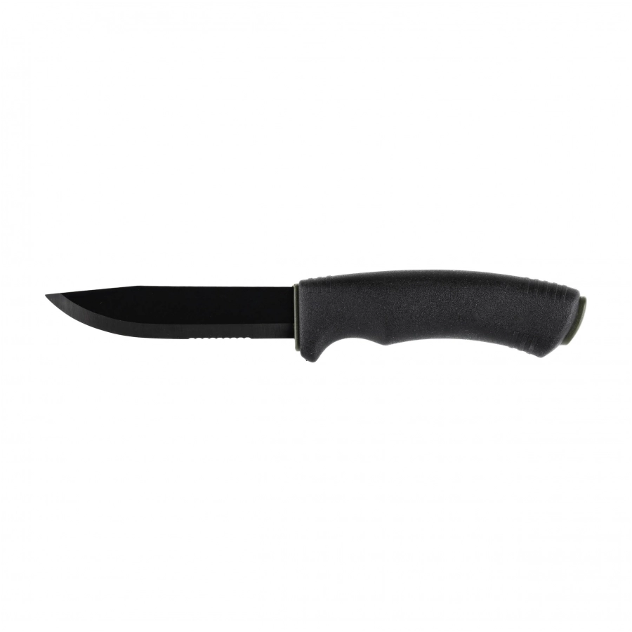 Nóż Morakniv Bushcraft SRT Combo z czarną, częściowo ząbkowaną głownią