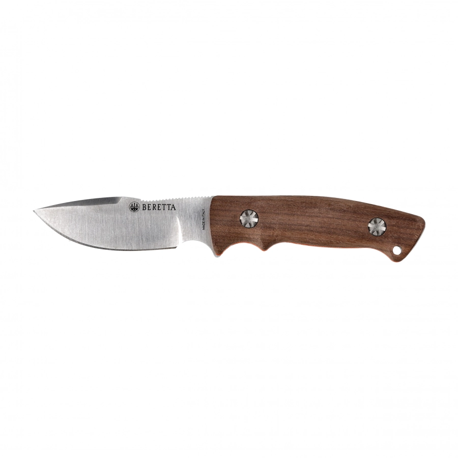 Nóż Beretta Eland Fixed Blade z jelcem i brązowo-pomarańczową rękojeścią