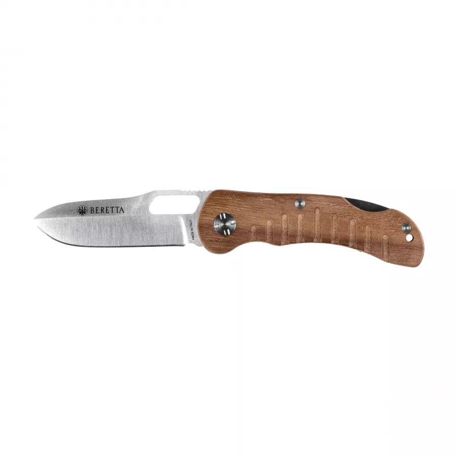 Nóż Beretta Bushbuck Folding z drewnem orzechowym i pomarańczowym G10