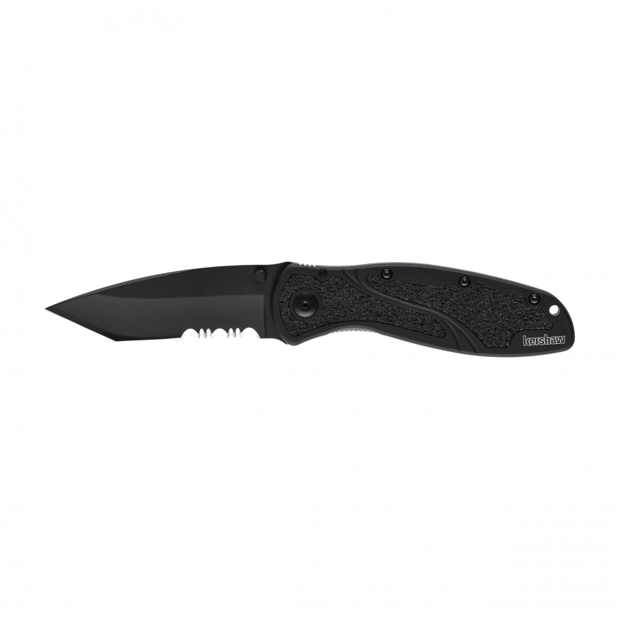 Nóż składany Kershaw Blur Tanto 1670TBLKST, głownia Tanto ze stali 14C28N z czarną powłoką DLC