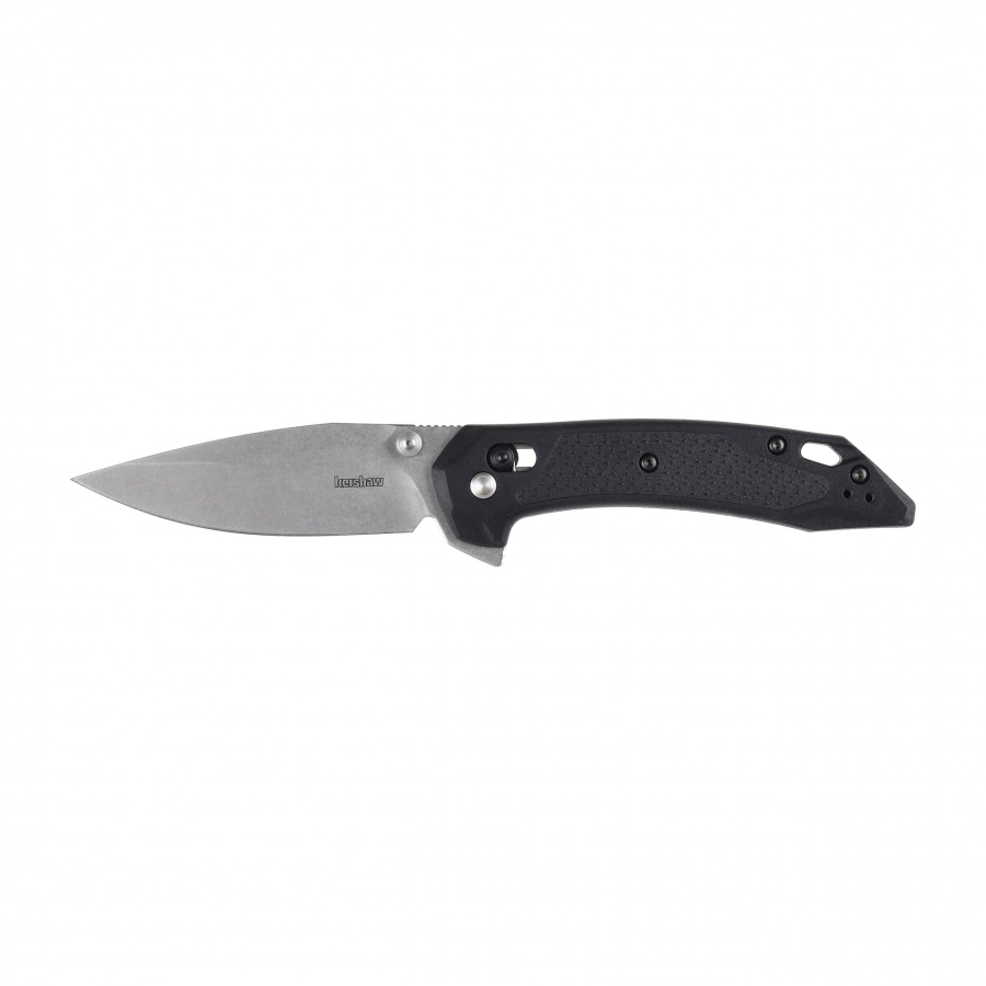 Nóż składany Kershaw Bonneville 6000, głownia ze stali 14C28N Stonewash, okładziny GFN czarne
