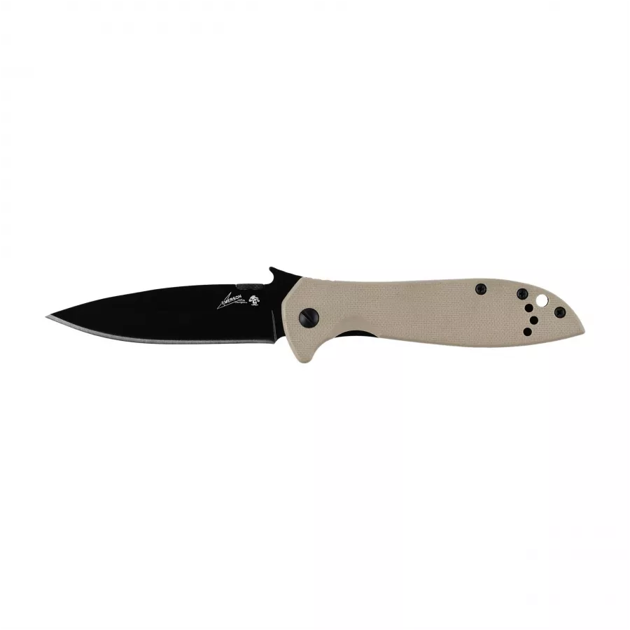 Nóż składany Kershaw Emerson 6054BRNBLK, głownia Spear Point 8Cr14MoV z czarną oksydą, dysk Wave