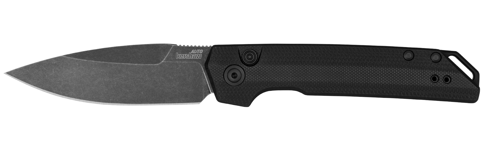 Kershaw Launch Iridium G10 7038G10 z czarną rękojeścią i głownią spear point BlackWash
