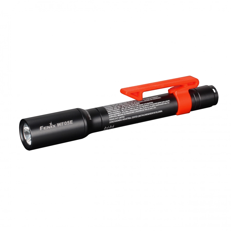 Latarka LED Fenix WF05E z wąskim korpusem i obrotową głowicą