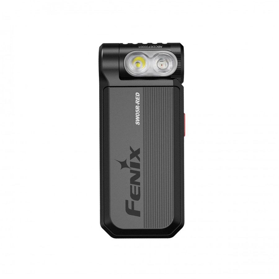 Czarna latarka LED Fenix SW05R-RED