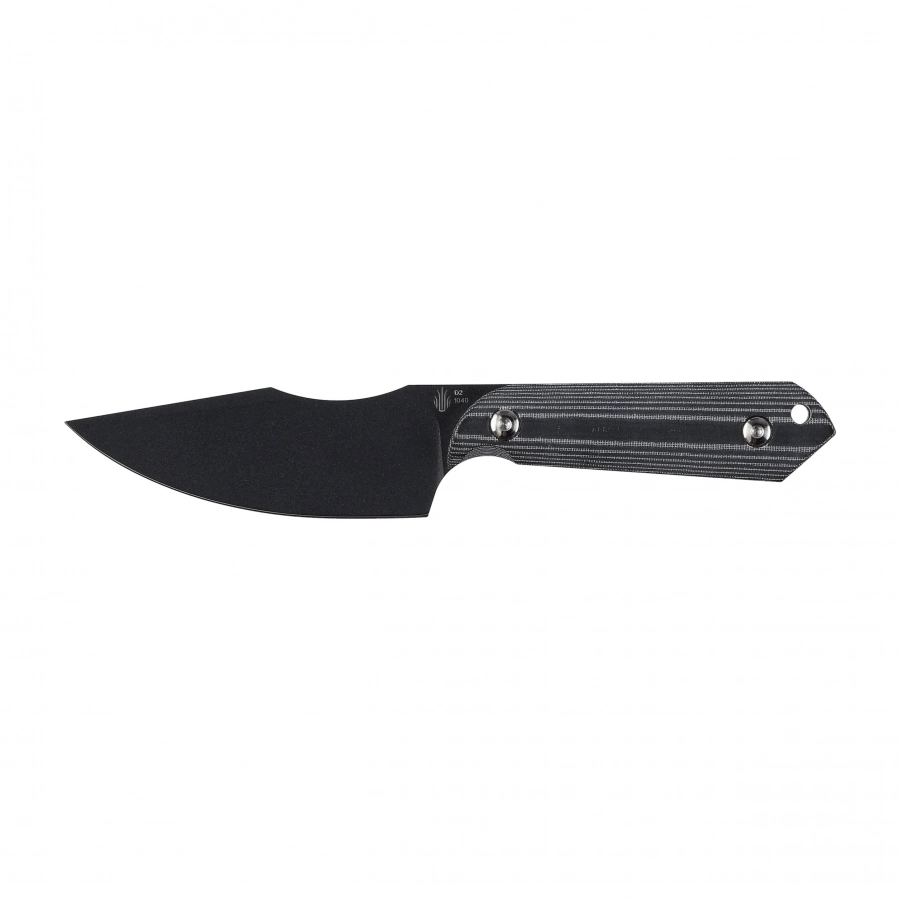 Nóż Kizer Harpoon 1040 z czarną głownią Clip Point i okładzinami z mikarty