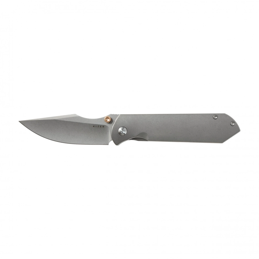 Nóż składany Kizer Harpoon Fold Ki4784A1 z tytanową rękojeścią i głownią Drop Point, Harpoon