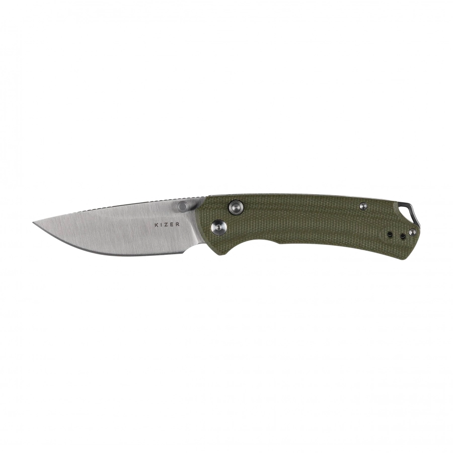Nóż składany Kizer T1 BD V3490.2BA1 z rękojeścią z micarty i głownią Drop Point ze stali Nitro-V