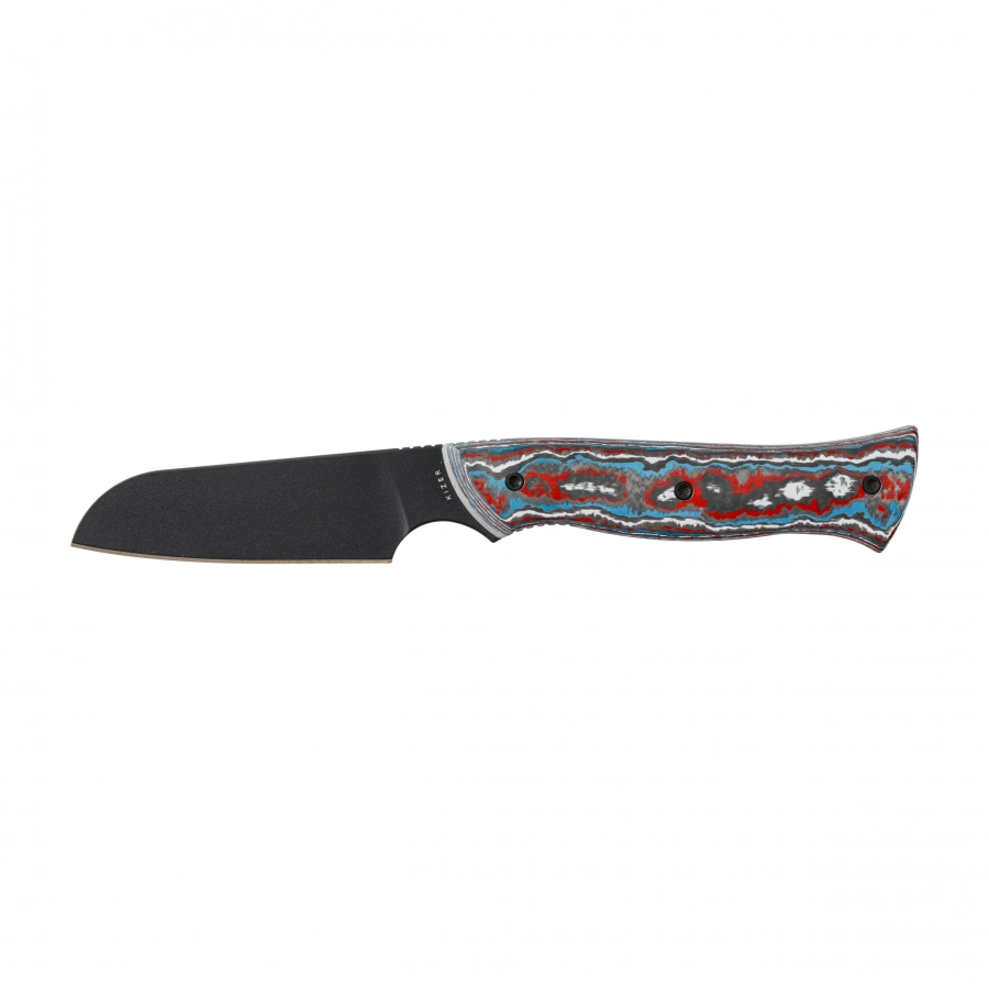 Nóż o stałej klindze Kizer Whip Tail 1131A1 z głownią Sheepsfoot i rękojeścią z włókna węglowego Fatcarbon®
