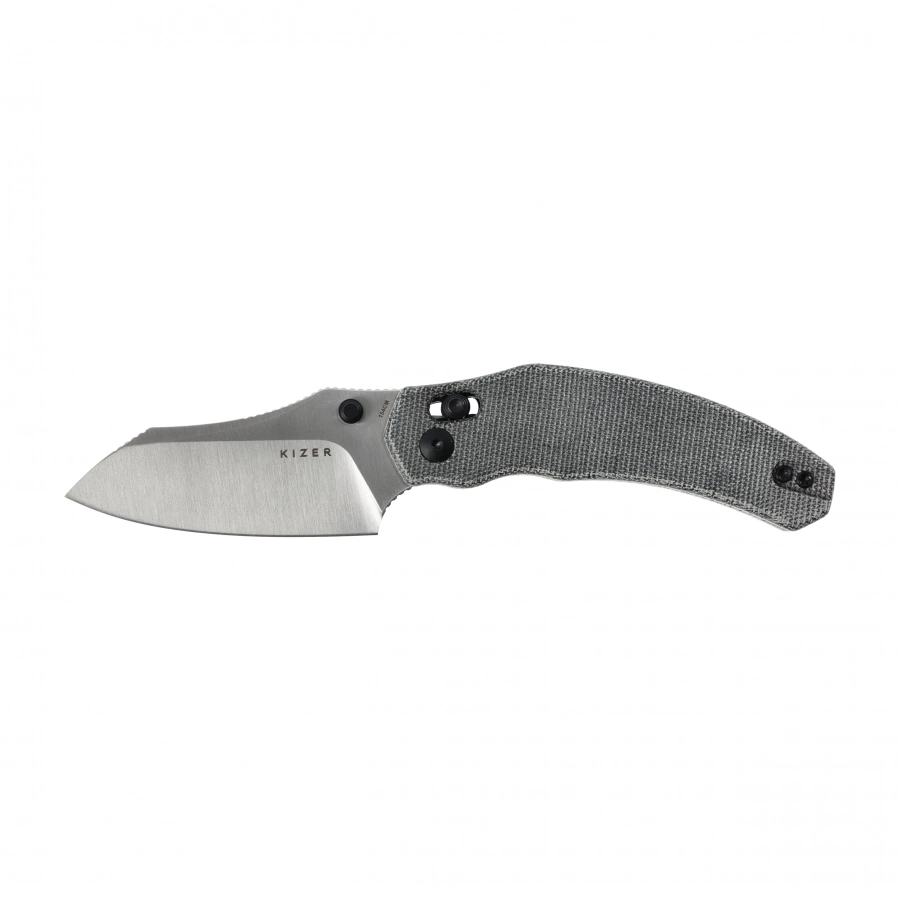 Nóż składany Kizer Bulldog V3672C2 z głownią Sheepsfoot i rękojeścią z micarty