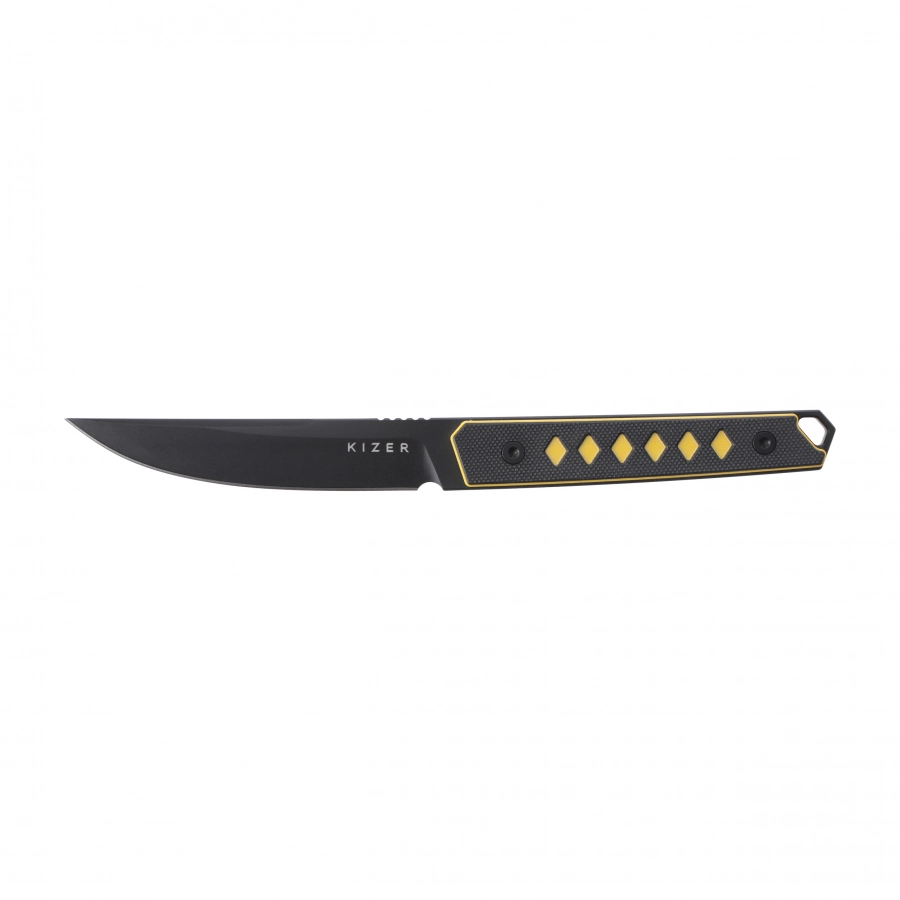 Nóż Kizer Kwaiken 1066A3 z głownią Trailing Point i rękojeścią G-10