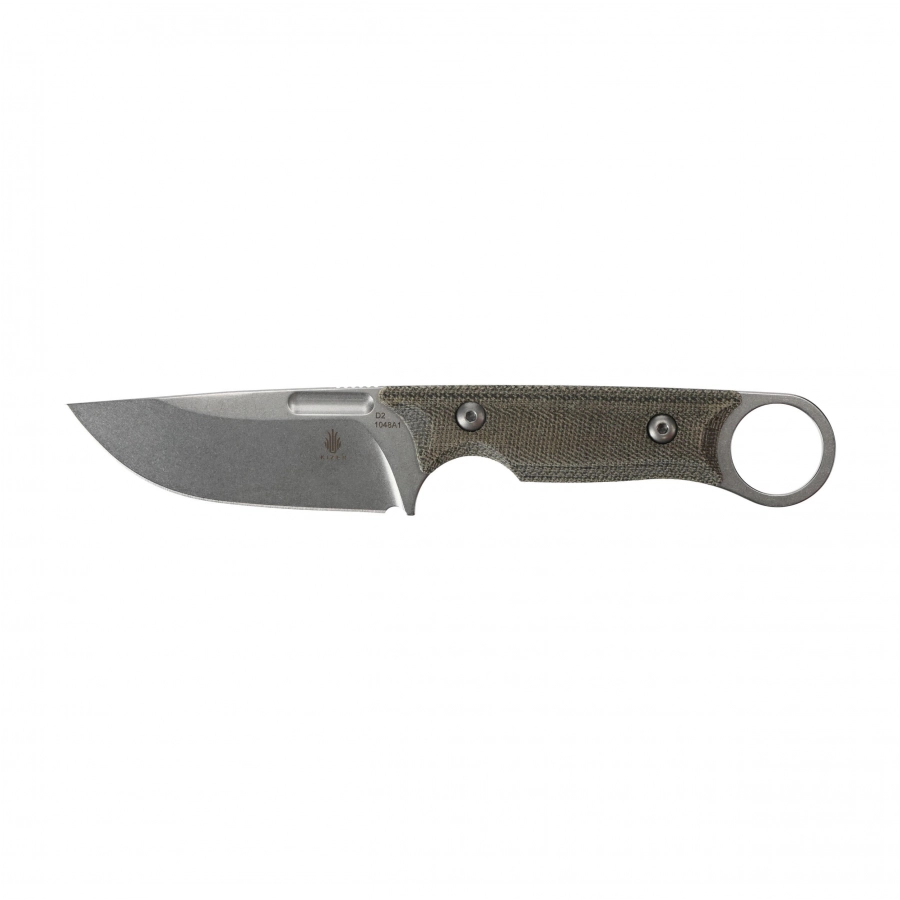 Nóż Kizer Cabox 1048A1 ze stałą klingą Drop Point i rękojeścią z micarty