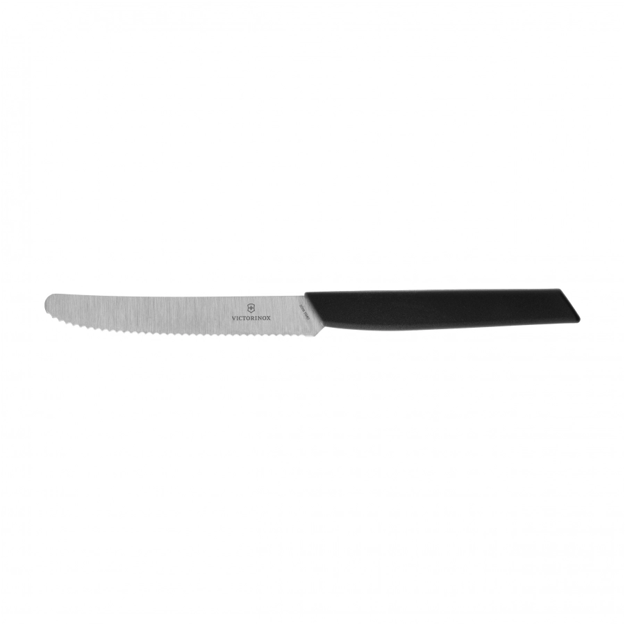 Czarny nóż kuchenny Victorinox Swiss Modern 6.9003.11W z ząbkowanym ostrzem