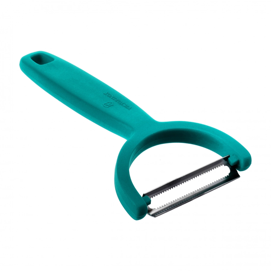 Obieraczka do warzyw Victorinox Ypso 6.0963.4 w kolorze zielonym z poziomym ostrzem ze stali nierdzewnej