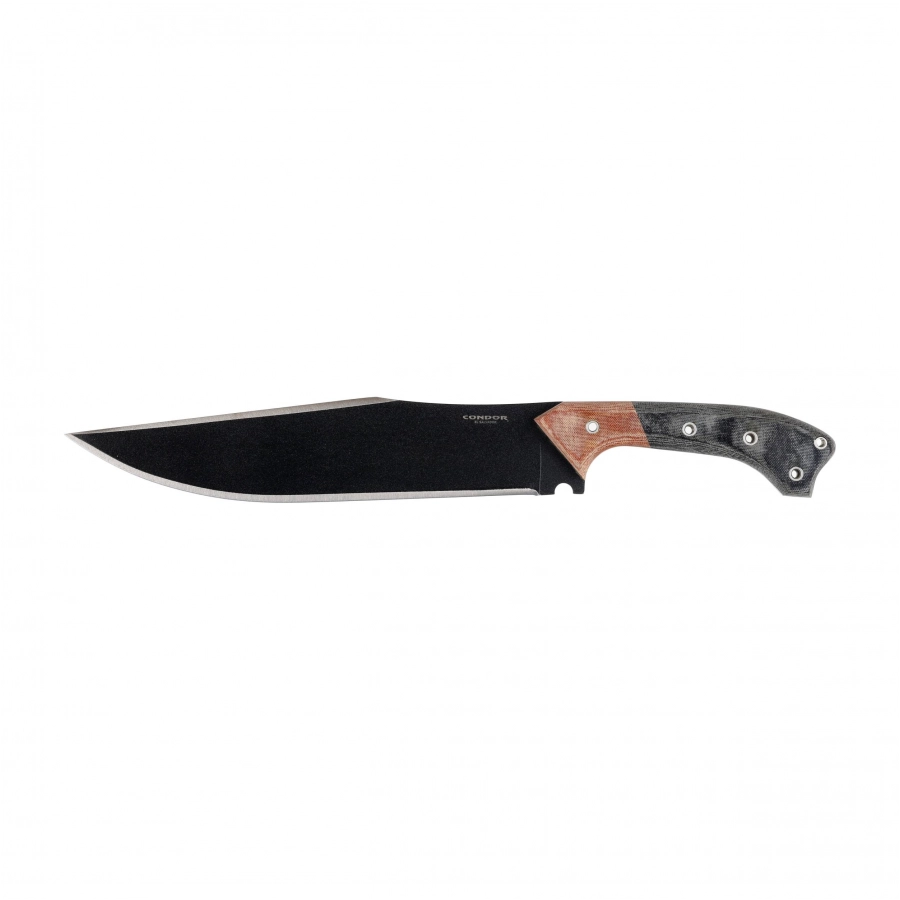 Nóż bushcraft Condor Atrox z rękojeścią z dwukolorowej micarty
