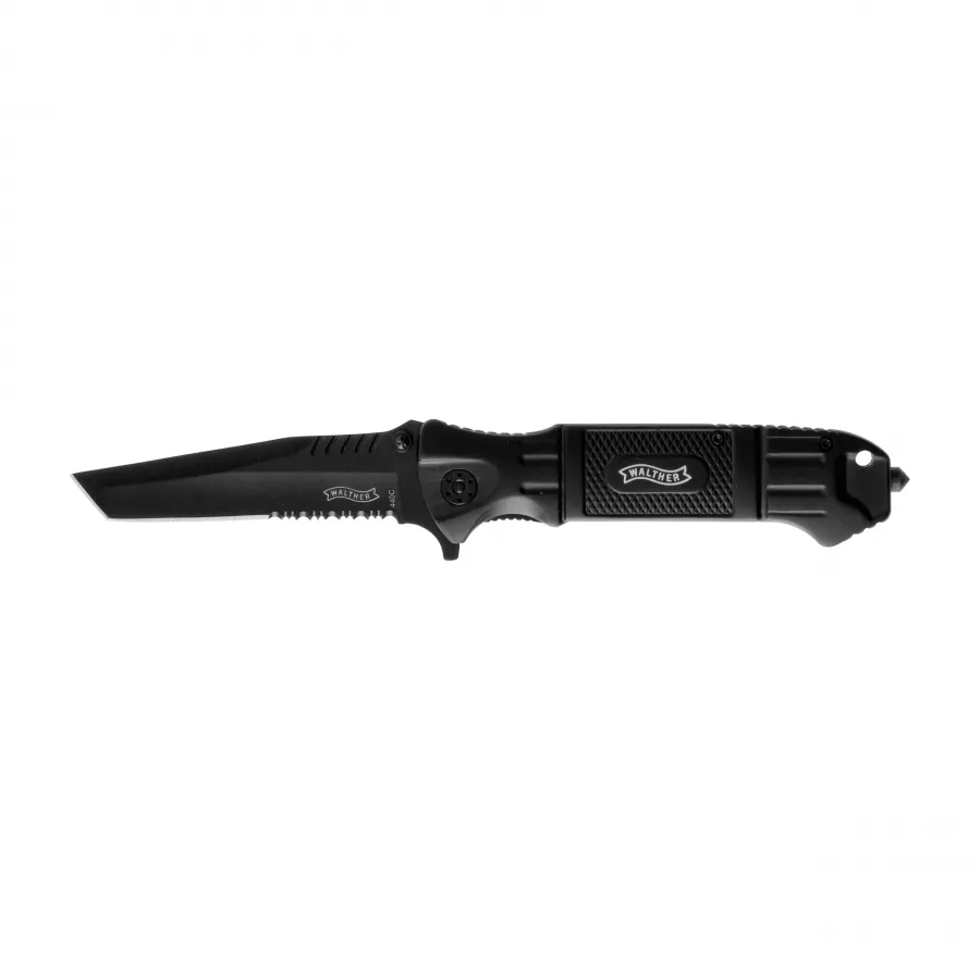 Czarny nóż taktyczny składany Walther BTTK Black Tac Tanto
