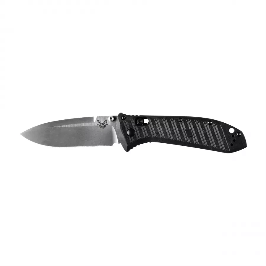 Składany nóż Benchmade 570-1 Presidio II z satynowaną głownią drop point i okładzinami CF-Elite