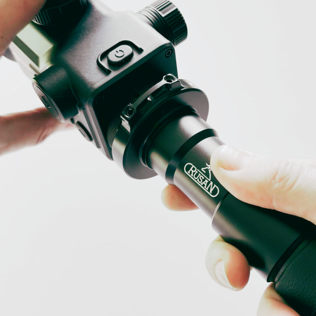 okular Rusan montowany do nasadki Guide